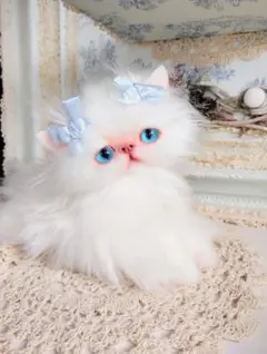 可愛いマフィンちゃん♡エキゾチックロングヘア子猫♡アートドール♡ぬいぐるみ♡