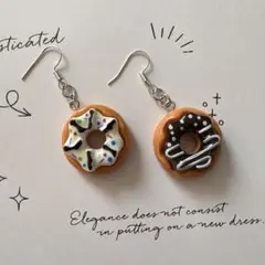 ドーナツ型ピアス カラフルトッピング