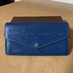 ルイヴィトン エピ ポルトフォイユ・サラ 正規品 ♪ ネイビー 長財布