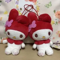 希少]マイメロディ ぬいぐるみマスコット ストラップ EIKOH - メルカリ