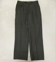 スラックス グレー M シンプル オフィス ビジネス スーツ ウール フォーマル