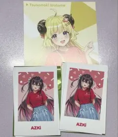 ホロライブ 角巻わため AZKi ランダムチェキ風カード ポストカード