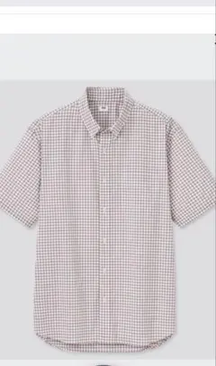 ユニクロ エクストラファインコットンブロードチェックシャツ（半袖）