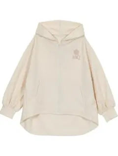 マリークワント　MQ ロゴ フード付きパーカー アイボリー　m