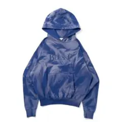BlessU 青 パーカー フード付き