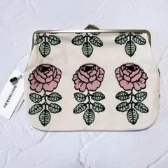 ♡マリメッコ　ヴィヒキルース 北欧雑貨 がま口ポーチ　ピンク　小物入れ　薔薇