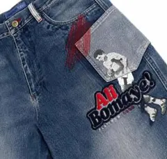 レア美品PLATINUM FUBUデニム90s 00s B系 SK8 Y2Kのサムネイル