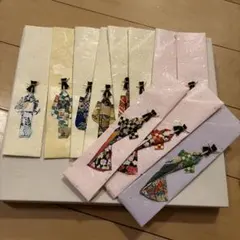 和紙製着物デザイン箸袋セット　11枚