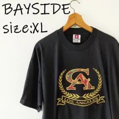 【USA製】古着 BAYSIDE 刺繍Tシャツ メンズXL