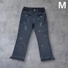 スーパービューティー ビジュー ストレッチパンツ 美品