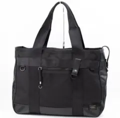 【美品】ポーター／ヒート　トートバッグ　ビジネスバッグ　ナイロン　黒