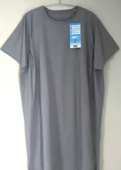 新品 大きいサイズCLOSSHI薄灰DRY接触冷感UV対策ラグランチュニック3Lのサムネイル