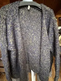 新品未使用 インポートメランジニットカーデ