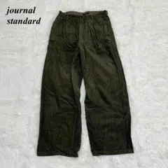 【美品】ジャーナルスタンダード ワイドパンツ コーデュロイ L ブラウン