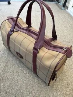 Burberry チェック柄 ボストンバッグ