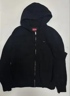 Supreme Small Box Zip Up Hooded 黒　L