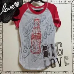 【値下げ】新品・ラメラメのクールなコカコーラTシャツ