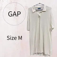 GAP メッシュニットポロシャツ 半袖 M オーバーサイズのサムネイル