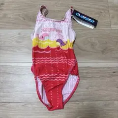 新品　MOWAVE モワビ　水着　ガールズ　100 ピンク　クジラ