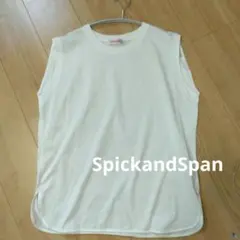 新品タグ付き スピックアンドスパン spick &span ノースリーブ T