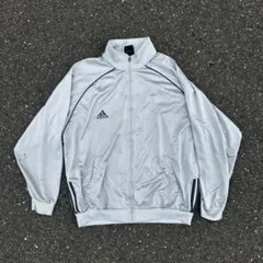 【希少】アディダス　ジャージ　白　ホワイト　ピンク　ロゴ刺繍　万国旗　M 90s美品[希少]万国旗タグ ロゴ刺繍adidas アディダス ジャージ