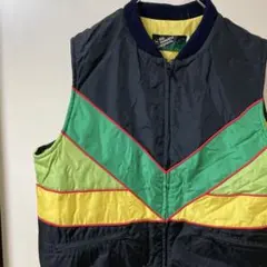 h JD カラーブロック ベスト　古着　ヴィンテージ　メンズL
