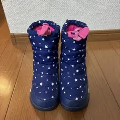 gravis 子ども用スノーブーツ ネイビー 星柄