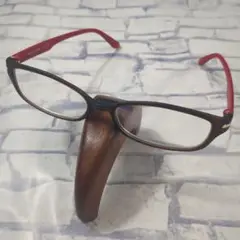 AeroReader　エアロリーダー +1.50　色付き　茶赤　メガネ