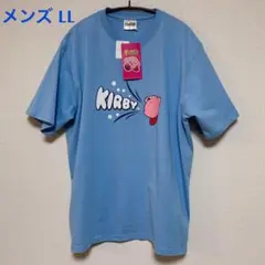 星のカービィ 吸いこみ 半袖 メンズLL 青