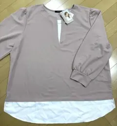 しまむら×Reina Hoshi アクセ付きドッキングプルオーバー