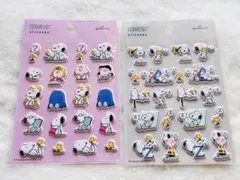 【スヌーピー ぷくぷくシール2点】大人気キャラクター PEANUTS