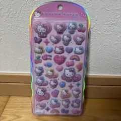 ハローキティ　コットンパフィシール　ぷっくりシール