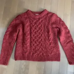 earth music&ecology ケーブル編みニットセーター