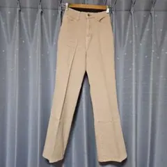 nice claup センタープレス デニムフレアパンツ ピンクのサムネイル