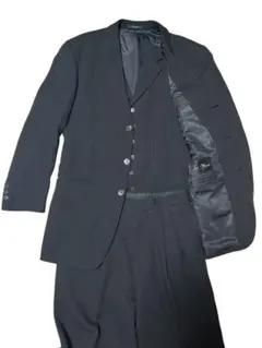 LES MUES レミュー 3ピーススーツ 黒 A5 ストライプ ブラック