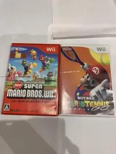 NewスーパーマリオブラザーズWiiとマリオテニスGCセット