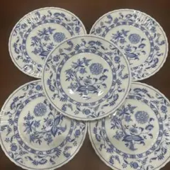 BLUE ELBE ブルーエルベ SANYO 平皿5枚セット 17㎝　三洋陶器