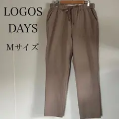 LOGOS DAYS カジュアルパンツ Mサイズ ベージュ系 ウエストゴム
