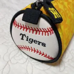 Tigers 野球ボールデザイン ペンケース