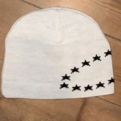 AFBビーニー　ホワイト 星刺繍 Fサイズ　入手困難