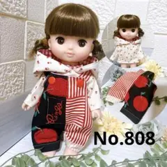 No.808 オーバーオールセット　メルちゃんの服＊ソランちゃん服