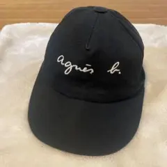 使用少　agnès b. アニエスベー　黒 ベースボールキャップ