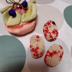 布製巾着とお手玉３コセット