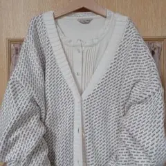 studio CLIP　5ゲージジャガード2WAYカーディガン　翌日発送