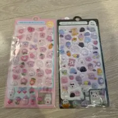 ぷっくりシール 2枚セット 立体 3D