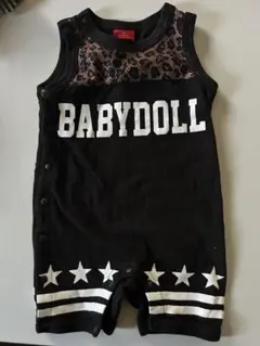 BABYDOLL ブラックロンパース 70【難あり】