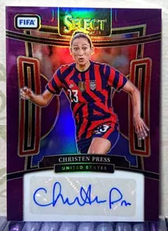 topps クリステンプレス サイン panini auto カード 女子 直筆