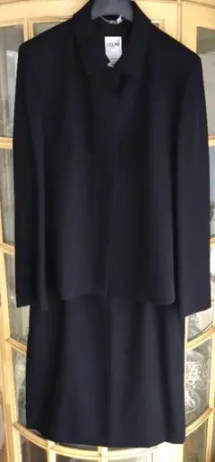 CELINE フォーマルスーツ 黒スカートスーツ上下 最終値下げ