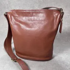 【美品】80s オールドコーチ USA製 ショルダーバッグ 4128 タン