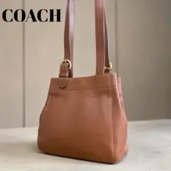 old coach オールドコーチ　ショルダーバッグ　肩掛け　ブラウン　レザー